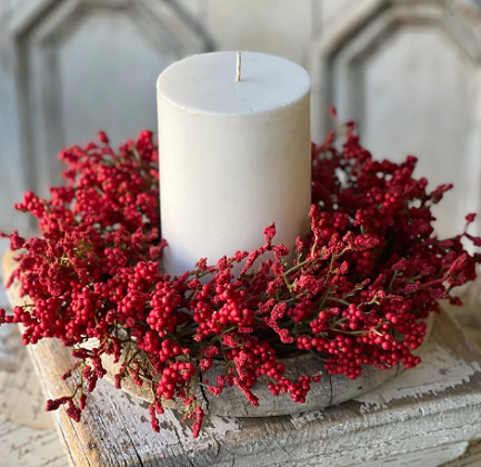 Candle Ring - Lavish Berry 6', Scarlet