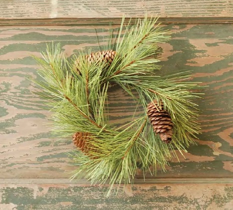 Candle Ring - Northern Soft Pine with Cones 10'