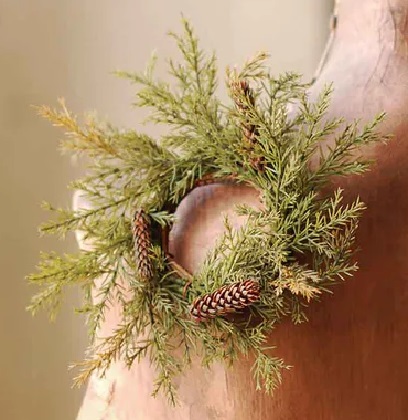 Candle Ring - Prickly Pine 6', Moss