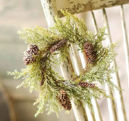 Candle Ring - Prickly Pine 9', Moss