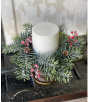 Candle Ring - Winter Jewel Hemlock 10'