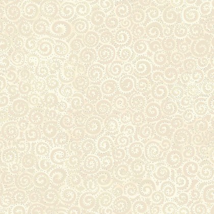 Clothworks - 108' Laurel Burch Digital - Swirl, Cream
