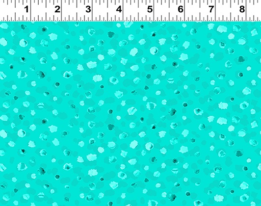 Clothworks - Art Club - Dots, Dark Aqua