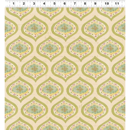 Clothworks - Bohemian Chic - Medallions, Cream