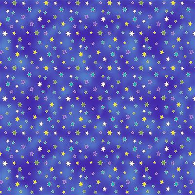 Clothworks - Celestial Magic - Stars, Dark Blue