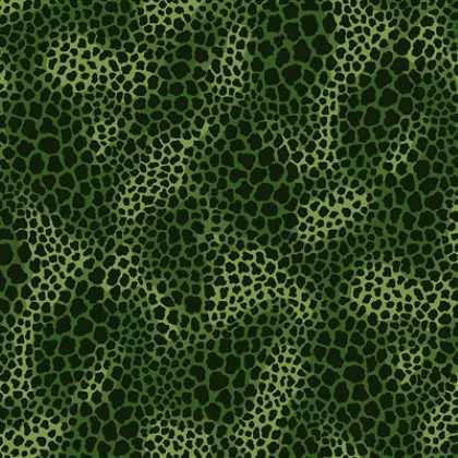 Clothworks - Earth Song - Leopard Spots, Dark Olive