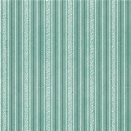 Clothworks - En Bleu - Stripe, Turquoise