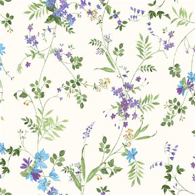 Clothworks - Flower Shop - Viney Floral, Purple