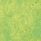 Clothworks - Good Vibes - Paisley, Dark Lime