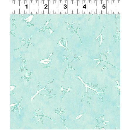 Clothworks - Guess How Much I Love You 2020 - Wintry Tonal, Turquoise