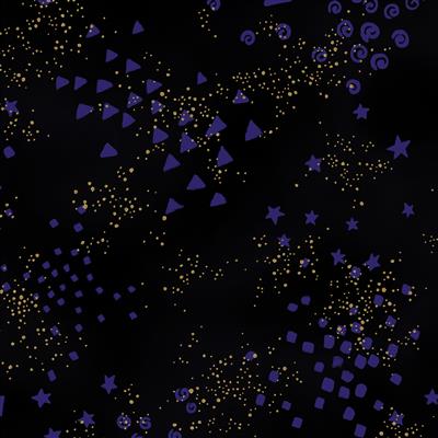 Clothworks - LB Basic Glitter - Gold Metallic, Black