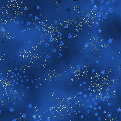 Clothworks - LB Basic Glitter - Metallic, Royal Blue