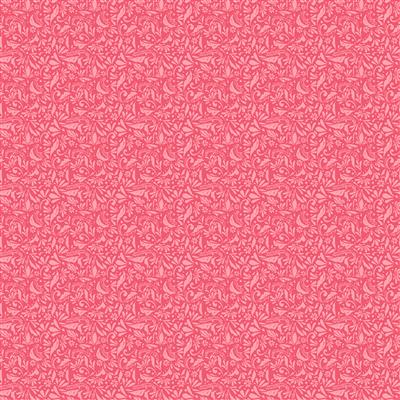 Clothworks - Morning Glory - Talavera, Dark Coral