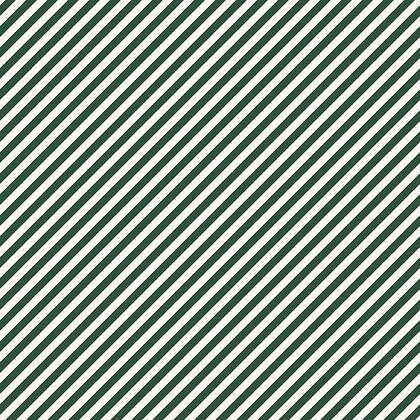 Clothworks - Postcard Christmas - Diagonal Stripe, Forest