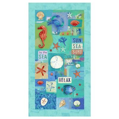 Clothworks - Sanibel - 24' Sea Life Panel, Multi