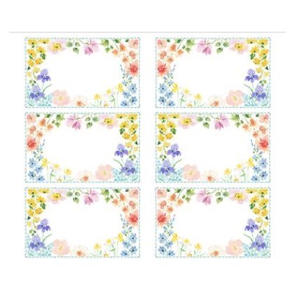 Clothworks - Spring Has Sprung - 36' Placemat Panel, White
