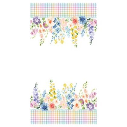 Clothworks - Spring Has Sprung - Double Border, Multi