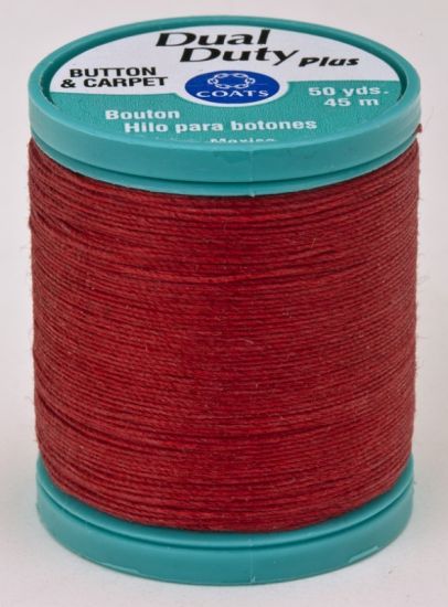 Coats & Clark - Button & Craft Thread- 50 yds; Red