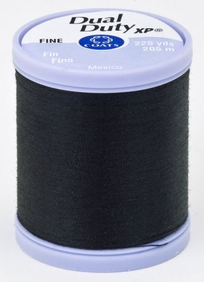 Coats & Clark - Fine Thread - 125 yds. - 100% Polyester, Black