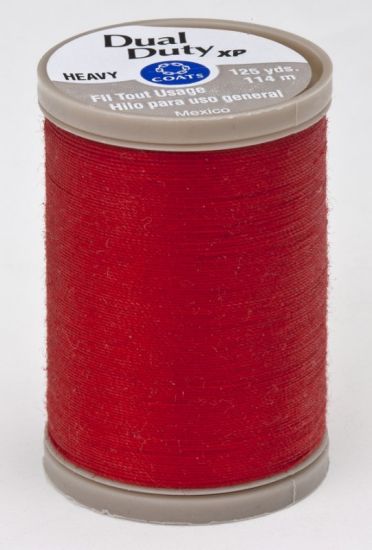 Coats & Clark - Heavy Thread - 125 yds. - 100% Polyester, Red