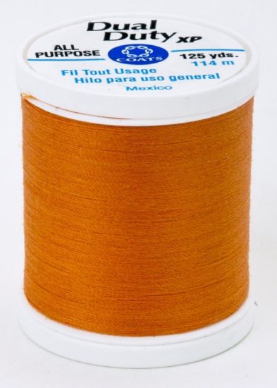 Coats & Clark Thread - All Purpose Dual Duty XP - 125 yds, Bright Pumpkin