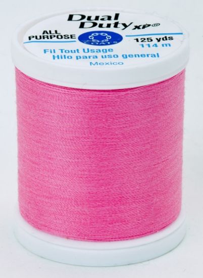 Coats & Clark Thread - All Purpose Dual Duty XP - 125 yds, Neon Pink