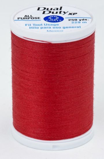 Coats & Clark Thread - All Purpose Dual Duty XP - 250 yds, Atom Red