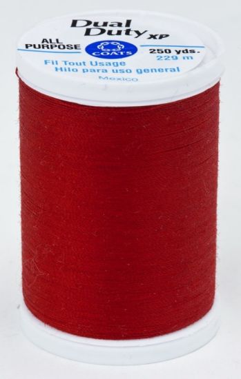 Coats & Clark Thread - All Purpose Dual Duty XP - 250 yds, Brick Red