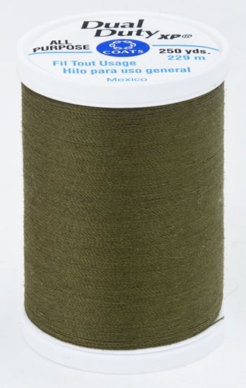 Coats & Clark Thread - All Purpose Dual Duty XP - 250 yds, Bronze Green