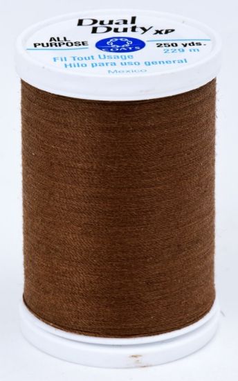 Coats & Clark Thread - All Purpose Dual Duty XP - 250 yds, Brown Chestnut