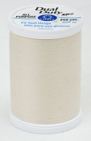 Coats & Clark Thread - All Purpose Dual Duty XP - 250 yds, Cream