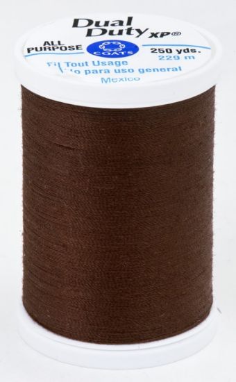 Coats & Clark Thread - All Purpose Dual Duty XP - 250 yds, Dk Brown