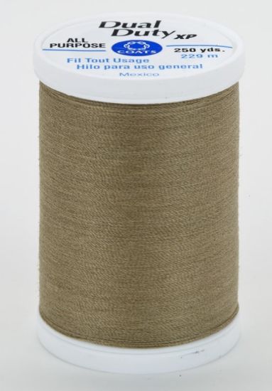 Coats & Clark Thread - All Purpose Dual Duty XP - 250 yds, Dk Khaki