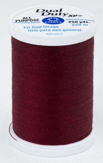 Coats & Clark Thread - All Purpose Dual Duty XP - 250 yds, Dk Red