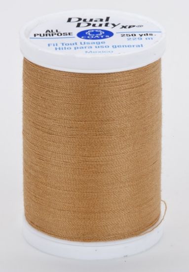 Coats & Clark Thread - All Purpose Dual Duty XP - 250 yds, Golden Tan