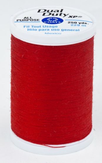 Coats & Clark Thread - All Purpose Dual Duty XP - 250 yds, Hero Red