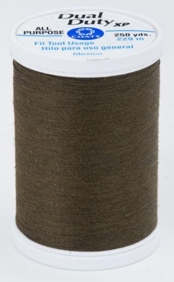 Coats & Clark Thread - All Purpose Dual Duty XP - 250 yds, Olive Nite