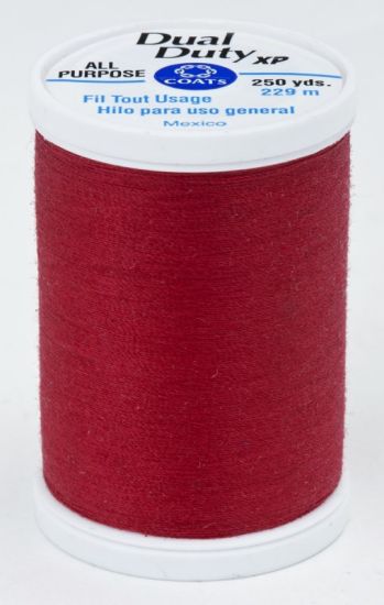 Coats & Clark Thread - All Purpose Dual Duty XP - 250 yds, Scarlet