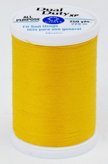 Coats & Clark Thread - All Purpose Dual Duty XP - 250 yds, Spark Gold