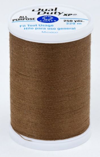 Coats & Clark Thread - All Purpose Dual Duty XP - 250 yds, Summer Brown