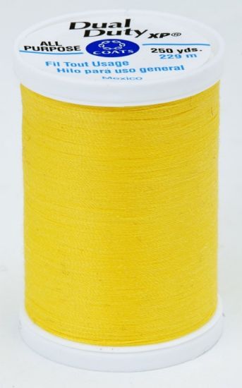 Coats & Clark Thread - All Purpose Dual Duty XP - 250 yds, Sun Yellow