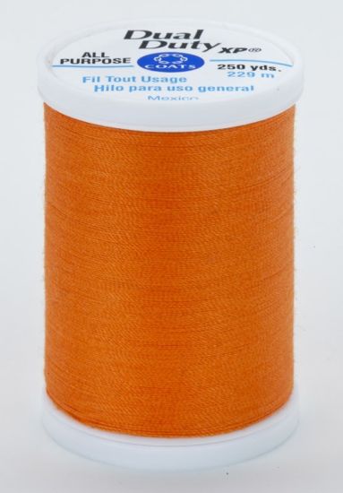 Coats & Clark Thread - All Purpose Dual Duty XP - 250 yds, Tangerine