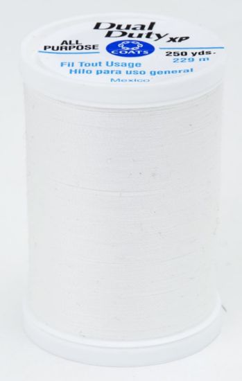 Coats & Clark Thread - All Purpose Dual Duty XP - 250 yds, Winter White