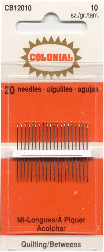 Colonial Needles - Quilting/Betweens - Size 10 - 20 Count