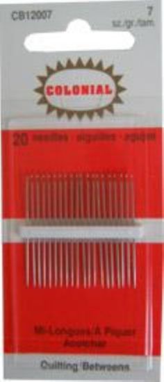 Colonial Needles - Quilting/Betweens - Size 7 - 20 Count