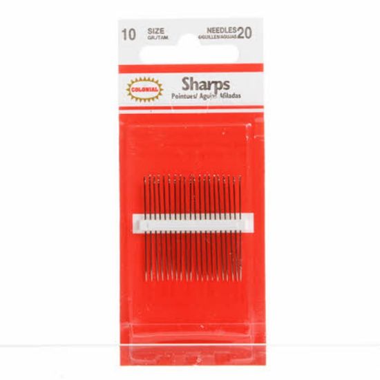 Colonial Needles - Sharps - Size 10 - 20 Count