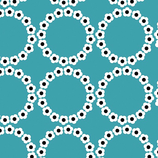 Contempo - Fresh Bloom - Daisy Chain, Teal