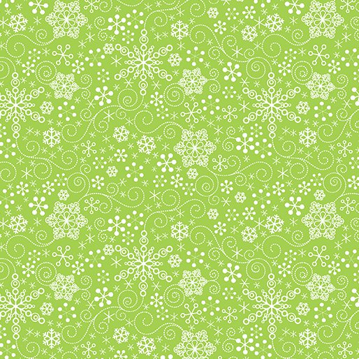 Contempo - Mulberry Lane - Snowflake, Green