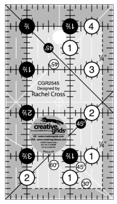 Creative Grids - Quilt Ruler - 2.5' x 4.5'
