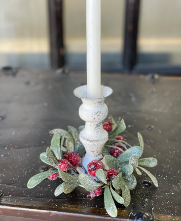 Crystalline Mistleberry Candle 2.5'